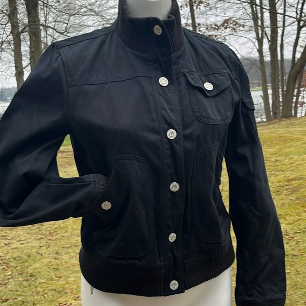 GAP black cotton bomber jacket M